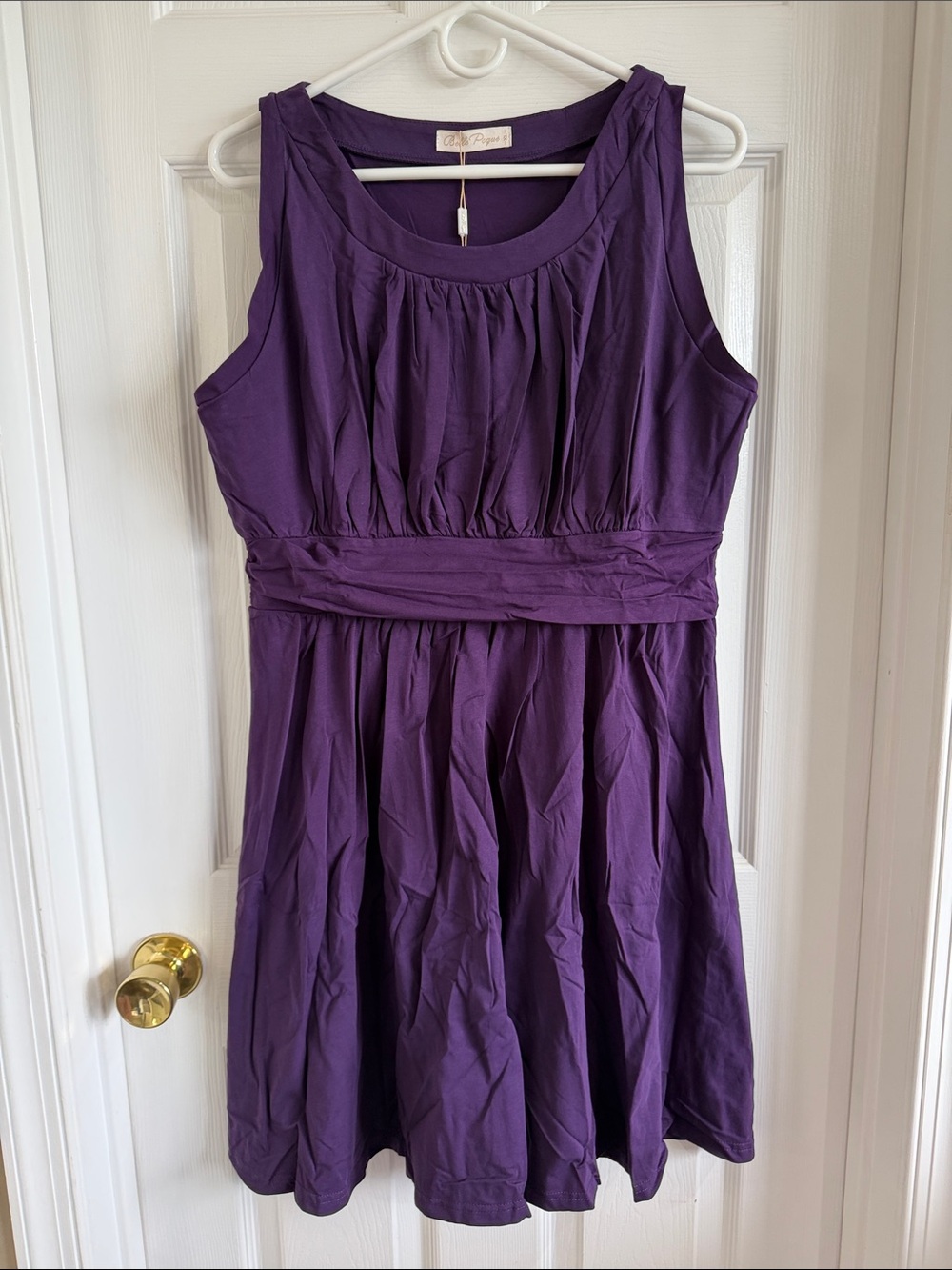 NWT Belle Poque Deep Purple Midi Dress